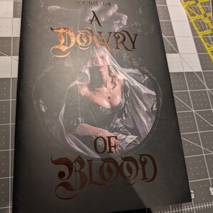 A Dowry of Blood Hardcover with Metallic Copper Lettering